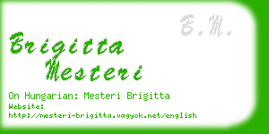 brigitta mesteri business card
